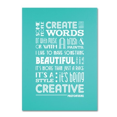 Trademark Fine Art Megan Romo 'Creative Running I' Canvas Art, 18x24 MR0040-C1824GG